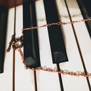 Pink Tourmaline Necklace Chain